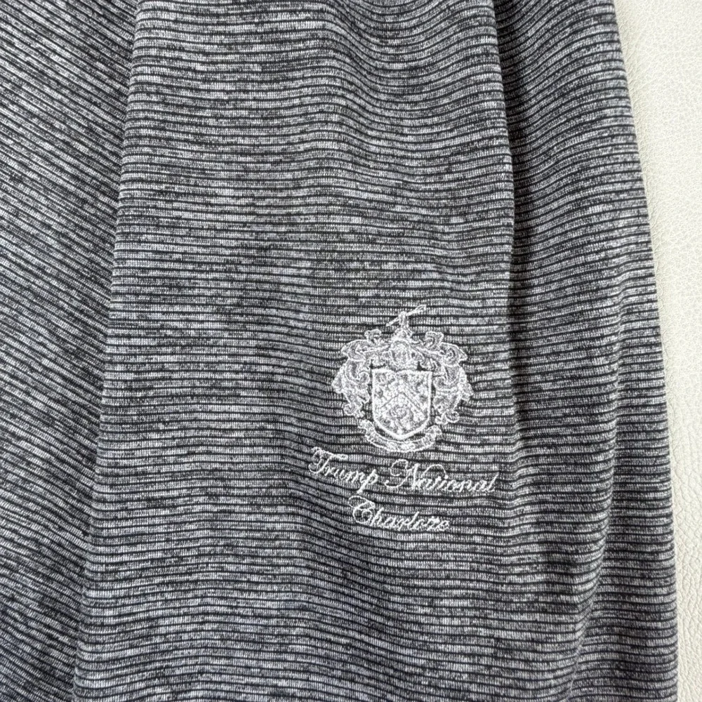 FootJoy Mens XXL Trump National Charlotte Quarter Zip Pullover Gray Heather